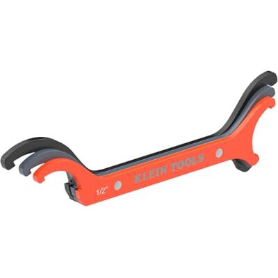 KLEIN TOOLS 50901R Jeu de clés à écrou de conduit, 1/2", 3/4" et 1", design compact droit en alliage d'acier pour serrer et desserrer les écrous de verrouillage dans les espaces restreints, 3 pièces KLEIN TOOLS 50901R Jeu de clés à écrou de conduit, 1/2", 3/4" et 1", design compact droit en alliage d'acier pour serrer et desserrer les écrous de verrouillage dans les espaces restreints, 3 pièces