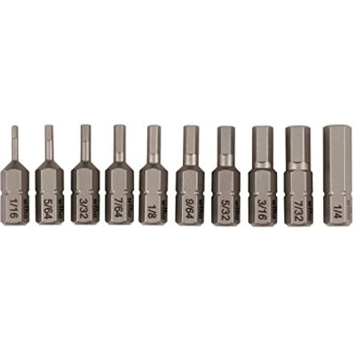 Wiha 72596 Lot de 10 embouts hexagonaux Wiha 72596 Lot de 10 embouts hexagonaux