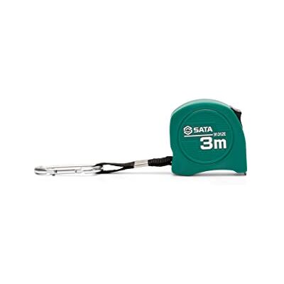 SATA ST91312E Mètre à ruban métrique 3 m x 16 mm avec lame revêtue de nylon pour une durée de vie prolongée et une réduction de l'éblouissement SATA ST91312E Mètre à ruban métrique 3 m x 16 mm avec lame revêtue de nylon pour une durée de vie prolongée et une réduction de l'éblouissement