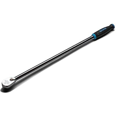 Capri Tools Clé à rochet extra-longue à 90 dents, poignée ergonomique douce, 63,5 cm - Capri Tools Clé à rochet extra-longue à 90 dents, poignée ergonomique douce, 63,5 cm -