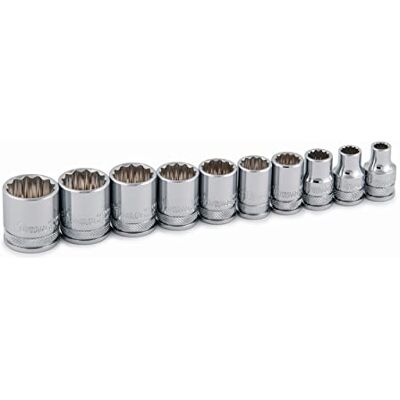 Titan 68500 Lot de 10 douilles SAE 3/8" 12 pans Titan 68500 Lot de 10 douilles SAE 3/8" 12 pans