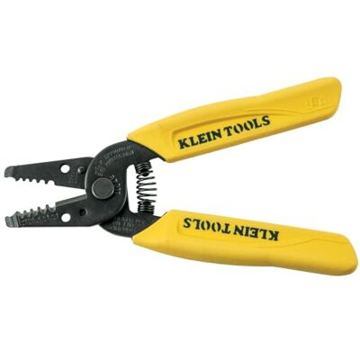 KLEIN TOOLS 11045 Pince à dénuder métallique/coupe-fil de fer massif jaune 10-18 AWG KLEIN TOOLS 11045 Pince à dénuder métallique/coupe-fil de fer massif jaune 10-18 AWG