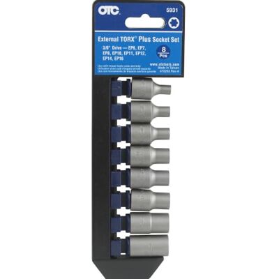 OTC 5931 Jeu de 8 douilles Torx plus externes OTC 5931 Jeu de 8 douilles Torx plus externes