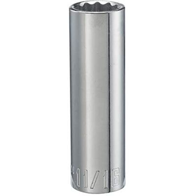 Craftsman Deep Socket, SAE, 1/2-Inch Drive, 11/16-Inch, 12-Point (CMMT47524) Craftsman Deep Socket, SAE, 1/2-Inch Drive, 11/16-Inch, 12-Point (CMMT47524)