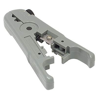 Good Connections Pince à dénuder pour câbles réseau Avec coupe-câble Pour câbles simples et multiconducteurs Lame à dénuder réglable pour câble rond et lame à dénuder fixe pour câble plat Gris Good Connections Pince à dénuder pour câbles réseau Avec coupe-câble Pour câbles simples et multiconducteurs Lame à dénuder réglable pour câble rond et lame à dénuder fixe pour câble plat Gris