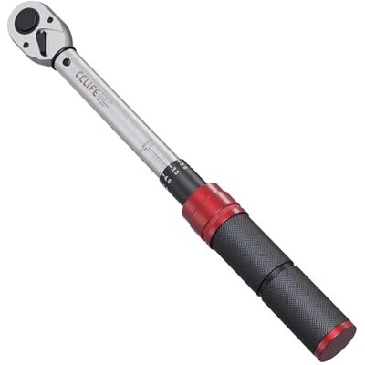 CCLIFE Clé dynamométrique 3/8" 10-60 Nm Cr-V 72 dents Signal de clic Signal de clic audible et sensible, acier Cr-V, cliquet à 72 dents et échelle facile à lire pour vélo, moto et atelier CCLIFE Clé dynamométrique 3/8" 10-60 Nm Cr-V 72 dents Signal de clic Signal de clic audible et sensible, acier Cr-V, cliquet à 72 dents et échelle facile à lire pour vélo, moto et atelier