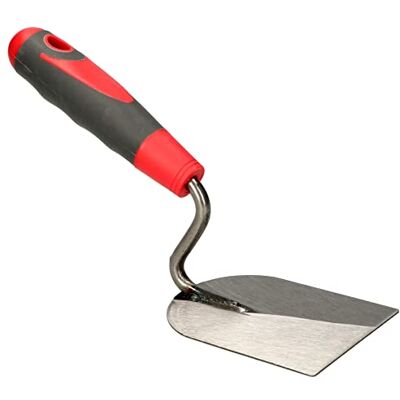 KOTARBAU ® Truelle en acier inoxydable polie 80 mm avec poignée en caoutchouc pour le traitement de la spatule, truelle de maçonnerie spatule KOTARBAU ® Truelle en acier inoxydable polie 80 mm avec poignée en caoutchouc pour le traitement de la spatule, truelle de maçonnerie spatule