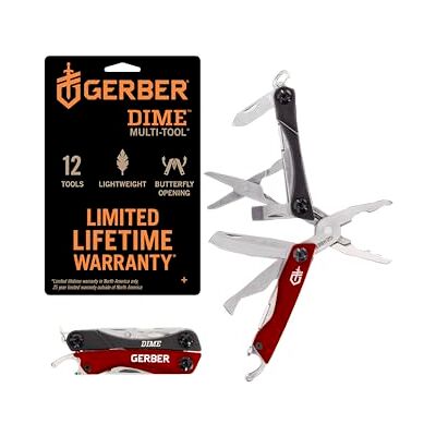 Gerber Dime Essentials, pince multi-outils rouge, petite Gerber Dime Essentials, pince multi-outils rouge, petite