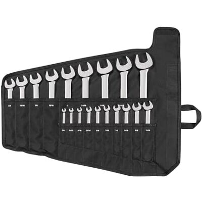 TEKTON Jeu de clés mixtes avec étui, 19 pièces (1/4-1-1/4") WCB94103 TEKTON Jeu de clés mixtes avec étui, 19 pièces (1/4-1-1/4") WCB94103