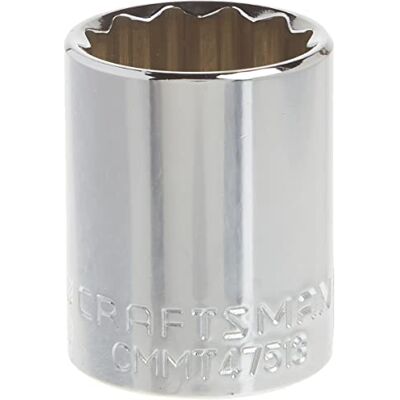 Craftsman Shallow Socket, SAE, 1/2-Inch Drive, 15/16-Inch, 12-Point (CMMT47513) Craftsman Shallow Socket, SAE, 1/2-Inch Drive, 15/16-Inch, 12-Point (CMMT47513)