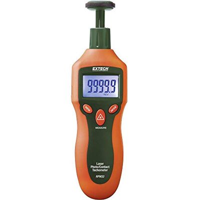 EXTECH RPM33 Tachymètre Contact et Photo Laser, 2-99999 RPM RPM contact et sans contact laser, vitesse et longueur surface, précision 0,05%, stocke 10, mallette EXTECH RPM33 Tachymètre Contact et Photo Laser, 2-99999 RPM RPM contact et sans contact laser, vitesse et longueur surface, précision 0,05%, stocke 10, mallette