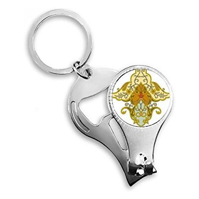 DIYthinker Moderne Fleur Feuille parallèle Baroque Art coloré Illustration Motif Porte-clés en métal Bague multifonction Pince à ongles Décapsuleur de voiture Keychain Meilleur Cadeau de Charm DIYthinker Moderne Fleur Feuille parallèle Baroque Art coloré Illustration Motif Porte-clés en métal Bague multifonction Pince à ongles Décapsuleur de voiture Keychain Meilleur Cadeau de Charm