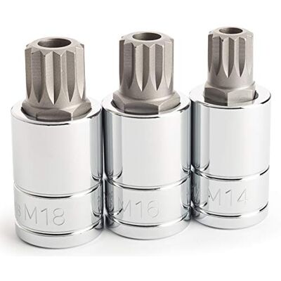 Titan 16083 3 pc Tamper Resistant XZN Triple Square Bit Socket Set Titan 16083 3 pc Tamper Resistant XZN Triple Square Bit Socket Set