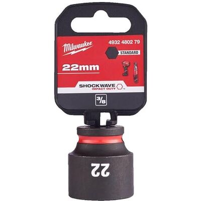 Milwaukee ShockWave Douille à choc 22 mm Milwaukee ShockWave Douille à choc 22 mm