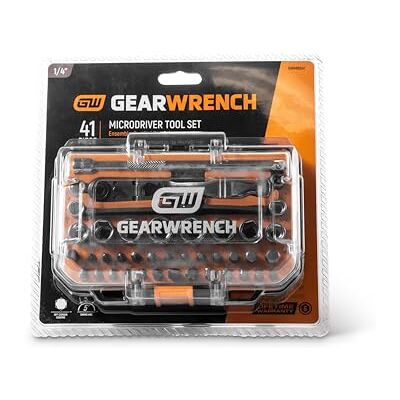 GEARWRENCH Jeu de 41 micropilotes à cliquet 6,35 mm GWMBS41 GEARWRENCH Jeu de 41 micropilotes à cliquet 6,35 mm GWMBS41