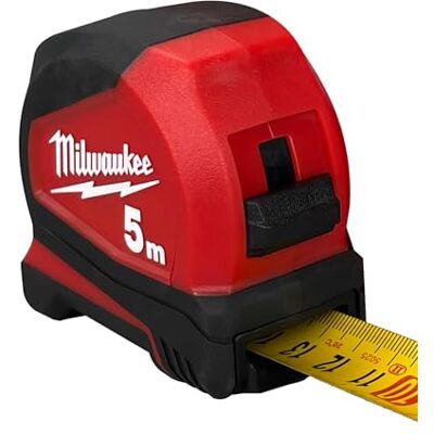 Milwaukee Flexómetro PRO 5m x 25mm métrica (cajas de 6) Rouge/Noir Milwaukee Flexómetro PRO 5m x 25mm métrica (cajas de 6) Rouge/Noir