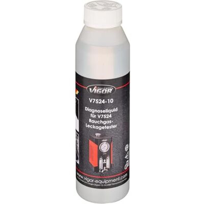 Vigor Liquide de diagnostic V7524-10 250 ml Pour testeur de fuite de gaz de combustion V7524 Prêt à l'emploi Vapeur blanche dense Non toxique et biodégradable Vigor Liquide de diagnostic V7524-10 250 ml Pour testeur de fuite de gaz de combustion V7524 Prêt à l'emploi Vapeur blanche dense Non toxique et biodégradable