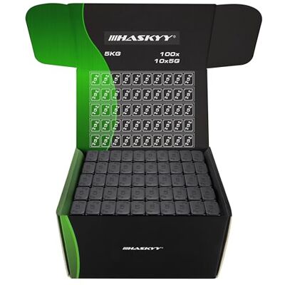 HASKYY 5kg masses d'équilibrage NOIR poids autocollants en acier 100x barre adhésive avec rebord détachable 10x5g zinguées et plastifiées HASKYY 5kg masses d'équilibrage NOIR poids autocollants en acier 100x barre adhésive avec rebord détachable 10x5g zinguées et plastifiées