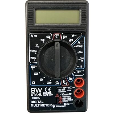 SW-Stahl - 32220L - 600 V - 10 A - Multimètre numérique SW-Stahl - 32220L - 600 V - 10 A - Multimètre numérique