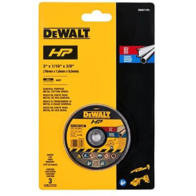 DeWalt Pack de 3 roues de coupe reliées (DW8711P3) DeWalt Pack de 3 roues de coupe reliées (DW8711P3)