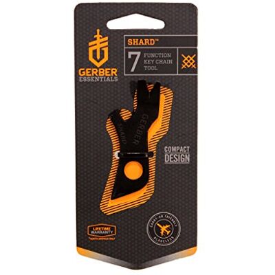 Gerber Multi-Tool et porte-clés, Shard Black Keychain Tool Card Longueur : 6,9 cm, Poids : 17 g, 31-002965 Gerber Multi-Tool et porte-clés, Shard Black Keychain Tool Card Longueur : 6,9 cm, Poids : 17 g, 31-002965