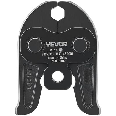 VEVOR Mâchoire de pressage V15, mâchoire de 15 mm pour tubes en acier inoxydable en V équipement de sertissage en acier cémenté compatible avec les outils de pressage standard VEVOR Mâchoire de pressage V15, mâchoire de 15 mm pour tubes en acier inoxydable en V équipement de sertissage en acier cémenté compatible avec les outils de pressage standard