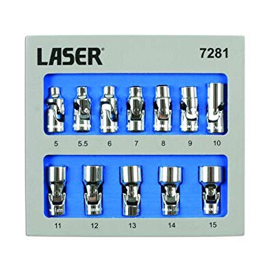 Laser 7281 Joint Universel pour Clés à Douille - 12 pcs Laser 7281 Joint Universel pour Clés à Douille - 12 pcs