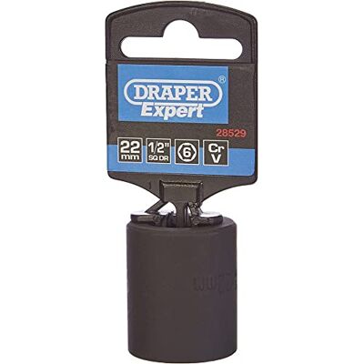 Draper 28529 Expert Douille à Choc carrée 22 mm 1/2 Draper 28529 Expert Douille à Choc carrée 22 mm 1/2