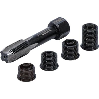 BGS 166 Kit de réparation pour filet de bougie M12 x 1,25 mm 5 pièces BGS 166 Kit de réparation pour filet de bougie M12 x 1,25 mm 5 pièces