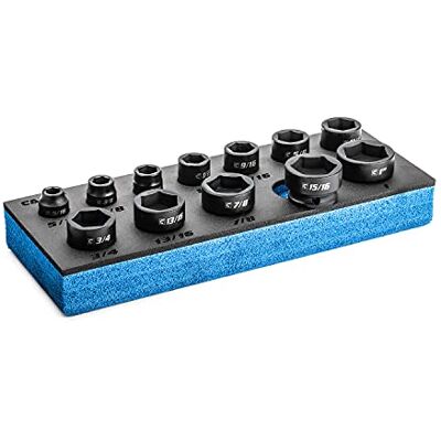 Capri Tools Jeu de douilles à choc 3/8", SAE, 5/16 à 1", 12 pièces Capri Tools Jeu de douilles à choc 3/8", SAE, 5/16 à 1", 12 pièces
