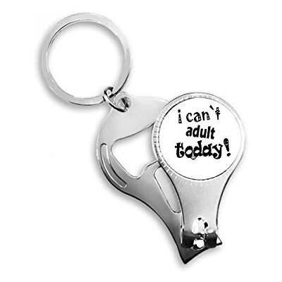 BeatChong Anglais Mot Design Aujourd'hui Anneau Porte-clés Toe Nail Clipper Cutter Scissor Tool Kit ouvre-Bouteille-Cadeau BeatChong Anglais Mot Design Aujourd'hui Anneau Porte-clés Toe Nail Clipper Cutter Scissor Tool Kit ouvre-Bouteille-Cadeau