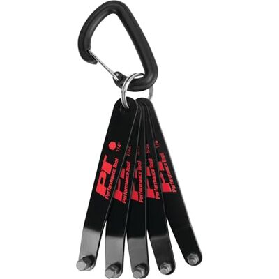 PERFORMANCE TOOL W86108 SAE Lot de 5 clés hexagonales décalées à profil bas pour ateliers et garages Noir PERFORMANCE TOOL W86108 SAE Lot de 5 clés hexagonales décalées à profil bas pour ateliers et garages Noir