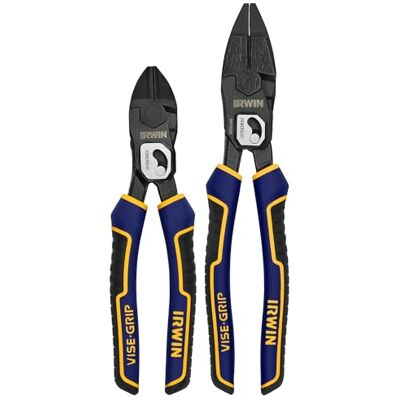 IRWIN Powerslot, lot de 2 pinces à levier élevé de 24,1 cm et diagonale de 20,3 cm (IWHT84006) IRWIN Powerslot, lot de 2 pinces à levier élevé de 24,1 cm et diagonale de 20,3 cm (IWHT84006)