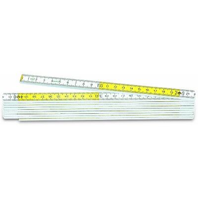 Metrica 23080 Mètre bois 2 m Blanc/Jaune Metrica 23080 Mètre bois 2 m Blanc/Jaune