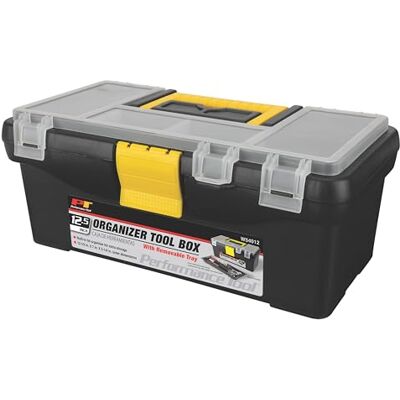PERFORMANCE TOOL W54012 Boîte à outils en plastique avec organiseur 31,8 cm PERFORMANCE TOOL W54012 Boîte à outils en plastique avec organiseur 31,8 cm