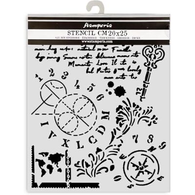 Stamperia Pochoirs épais pour scrapbooking, albums, cartes, bullet journaux, etc. Matériau flexible, facile à nettoyer, parfait pour les loisirs, les travaux manuels et les cadeaux (Alterego clés, Stamperia Pochoirs épais pour scrapbooking, albums, cartes, bullet journaux, etc. Matériau flexible, facile à nettoyer, parfait pour les loisirs, les travaux manuels et les cadeaux (Alterego clés,