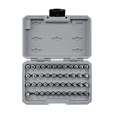 TEKTON Lot de 44 douilles hexagonales, Torx, Phillips, fendues, carrées (44 pièces) SHB90302 TEKTON Lot de 44 douilles hexagonales, Torx, Phillips, fendues, carrées (44 pièces) SHB90302