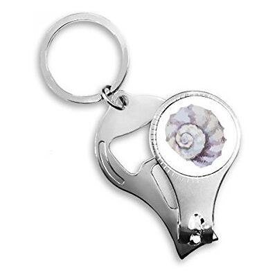 BeatChong La Vie Marine colorée d'escargot Illustration Porte-clés Anneau Toe Nail Clipper Cutter Tool Kit Scissor ouvre-Bouteille Cadeau BeatChong La Vie Marine colorée d'escargot Illustration Porte-clés Anneau Toe Nail Clipper Cutter Tool Kit Scissor ouvre-Bouteille Cadeau