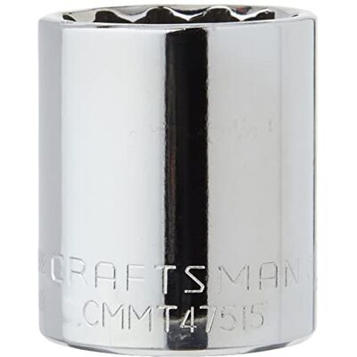 Craftsman Shallow Socket, SAE, 1/2-Inch Drive, 1-1/16-Inch, 12-Point (CMMT47515) Craftsman Shallow Socket, SAE, 1/2-Inch Drive, 1-1/16-Inch, 12-Point (CMMT47515)