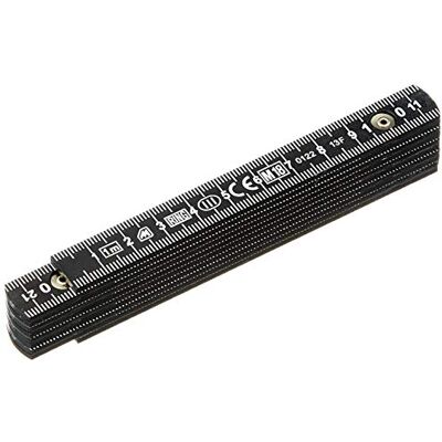 Metrica 19060 Mètre pliable en fibre 1 m Noir Metrica 19060 Mètre pliable en fibre 1 m Noir