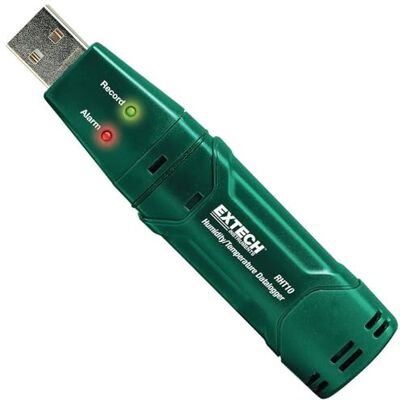 EXTECH RHT10 Enregistreur USB Humidité et Température, 16000 Pts HR 0-100%, temp -40 à 158F, point rosée, mémoire 16000 pts, horodatage, téléchargement USB, capuchon EXTECH RHT10 Enregistreur USB Humidité et Température, 16000 Pts HR 0-100%, temp -40 à 158F, point rosée, mémoire 16000 pts, horodatage, téléchargement USB, capuchon