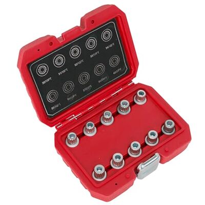 Sealey Sx208 verrouillage Écrou de roue de clés 10pc – BMW et Mini Sealey Sx208 verrouillage Écrou de roue de clés 10pc – BMW et Mini