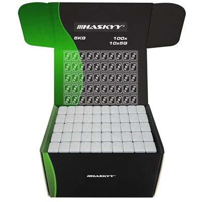 HASKYY 5kg masses d'équilibrage ARGENT poids autocollants en acier 100x barre adhésive avec rebord détachable 10x5g zinguées et plastifiées HASKYY 5kg masses d'équilibrage ARGENT poids autocollants en acier 100x barre adhésive avec rebord détachable 10x5g zinguées et plastifiées