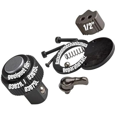 SW-Stahl 03815L-REP Ratelmechanisme Reparatieset 1/2 Inch 12,5 mm Geschikt voor momentsleutel modellen 03815L, 03821L en 03875L. Complete set voor ratelkop herstel in industriële kwaliteit. SW-Stahl 03815L-REP Ratelmechanisme Reparatieset 1/2 Inch 12,5 mm Geschikt voor momentsleutel modellen 03815L, 03821L en 03875L. Complete set voor ratelkop herstel in industriële kwaliteit.