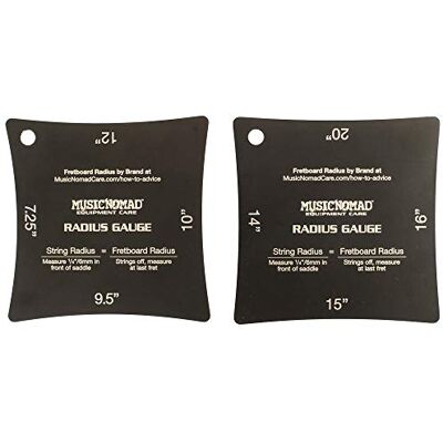 MusicNomad MN603 Precision Fretboard and String Radius Gauge Tool 2 pc. Set Outils pour instruments MusicNomad MN603 Precision Fretboard and String Radius Gauge Tool 2 pc. Set Outils pour instruments