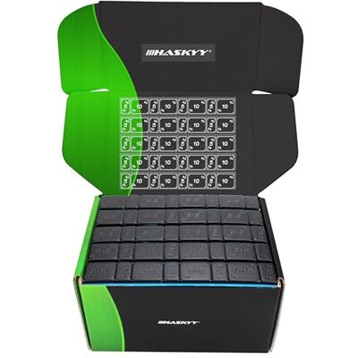 HASKYY 100x Masses D'Équilibrage 6KG Poids 4x5g + 4x10g Poids d Barre Adhésive 60g avec Décollement Pour jantes en acier et jantes en aluminium Revêtement plastique FE NOIR HASKYY 100x Masses D'Équilibrage 6KG Poids 4x5g + 4x10g Poids d Barre Adhésive 60g avec Décollement Pour jantes en acier et jantes en aluminium Revêtement plastique FE NOIR