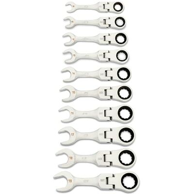 GEARWRENCH Lot de 10 clés à cliquet 90 dents 12 points, métriques 10 mm 19 mm 86870 GEARWRENCH Lot de 10 clés à cliquet 90 dents 12 points, métriques 10 mm 19 mm 86870