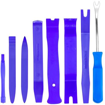 Fousenuk 8 Pièces Outil Demontage Garniture Voiture Bleu, Outils Garnitures Panneau Auto, Installateur Pry Outil Plastique pour Panneau Autoradio Accessoires Porte Tableau de Bord de Voiture Fousenuk 8 Pièces Outil Demontage Garniture Voiture Bleu, Outils Garnitures Panneau Auto, Installateur Pry Outil Plastique pour Panneau Autoradio Accessoires Porte Tableau de Bord de Voiture