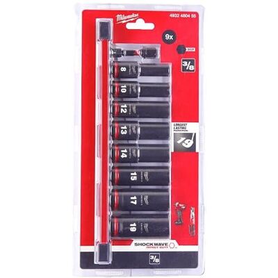 Milwaukee Modèle 4932480455 Ensemble de douilles à impact profond - 8 pièces Milwaukee Modèle 4932480455 Ensemble de douilles à impact profond - 8 pièces