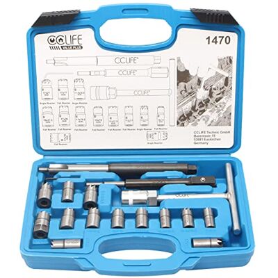 CCLIFE 17 pièces fraise Injecteurs injecteurs de moteur CDI Outil de moulage par injection CCLIFE 17 pièces fraise Injecteurs injecteurs de moteur CDI Outil de moulage par injection